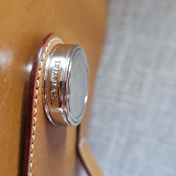 Tiffany & Co. Leather Shoulder Bag, Camel Brown - Picture 8 of 14